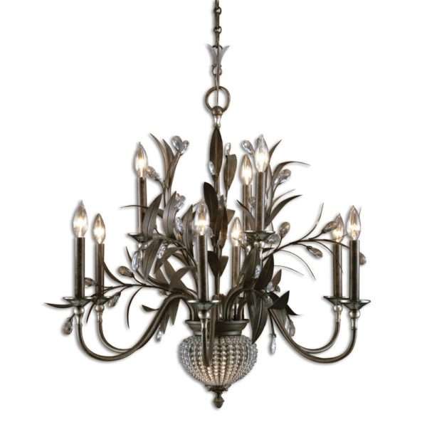 Cristal de Lisbon, 9+2 Lt Chandelier - Image 2