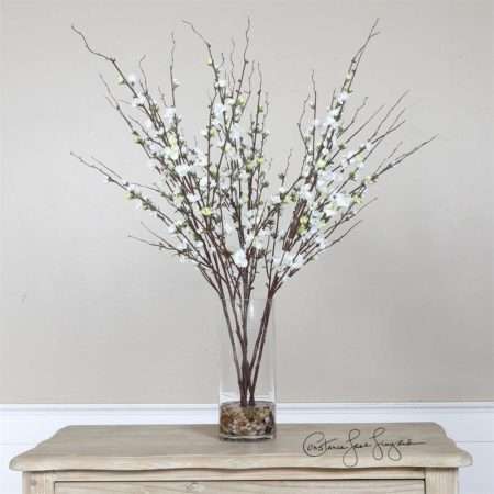 Quince Blossoms, Silk Centerpiece