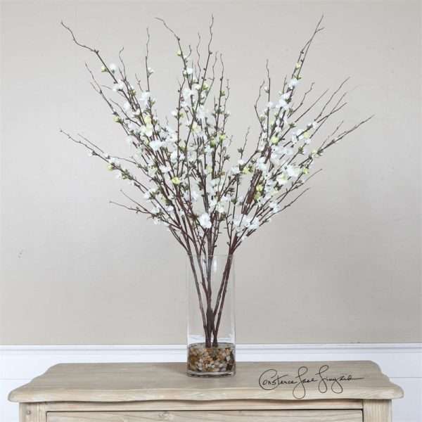 Quince Blossoms, Silk Centerpiece