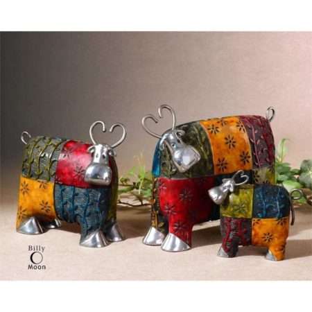 Colorful Cows, Accessories, S/3