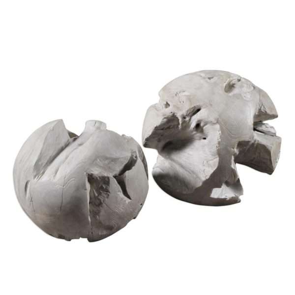 Ermanno, Teak Balls, S/2 - Image 2