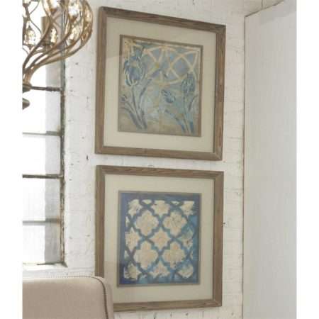 Stained Glass Indigo, S/2