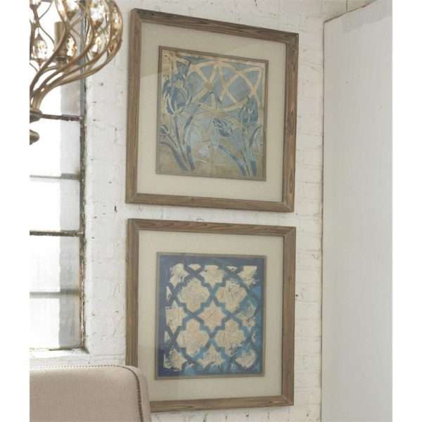 Stained Glass Indigo, S/2