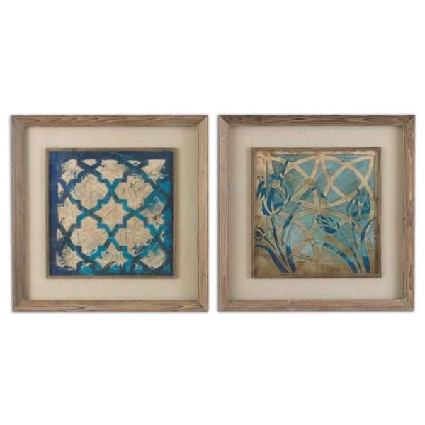 Stained Glass Indigo, S/2 - Image 2