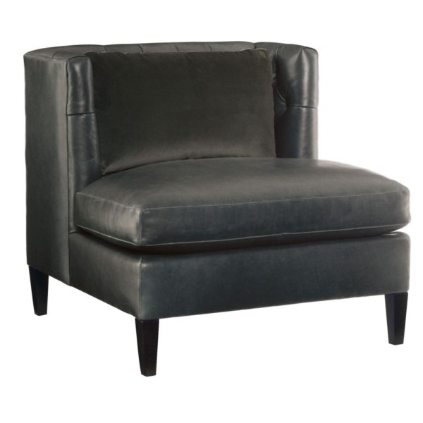 Abbey Armless Chair Dark