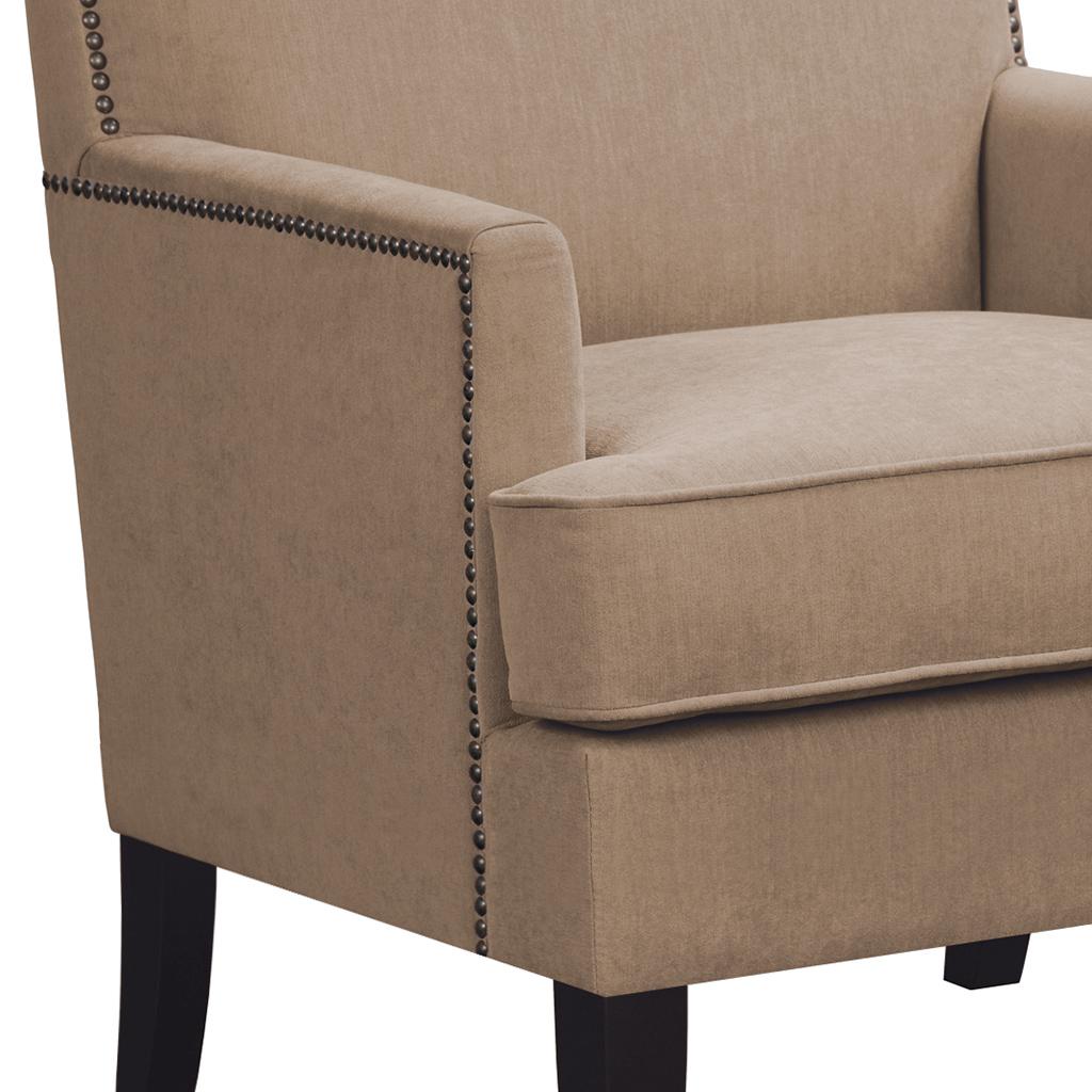 Colton Track Arm Club Chair Brown Interiors