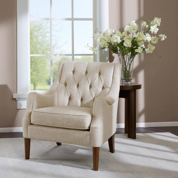 Qwen Button Tufted Accent Chair - Image 3