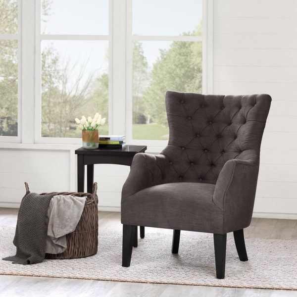 Hannah Button Tufted Wing Chair - Image 2