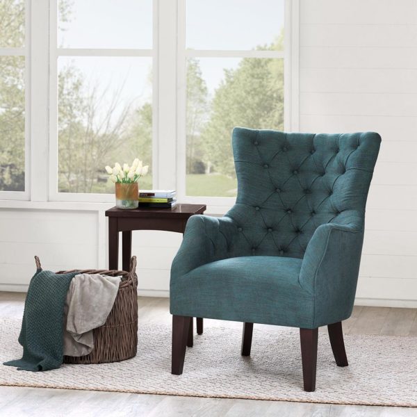 Hannah Button Tufted Wing Chair - Image 3