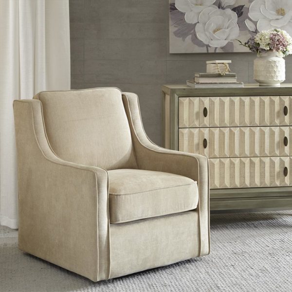 Harris Chenille Swivel Chair - Image 2
