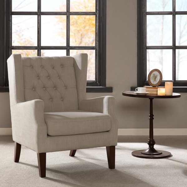 Maxwell Button Tufted Wing Chair - Image 4