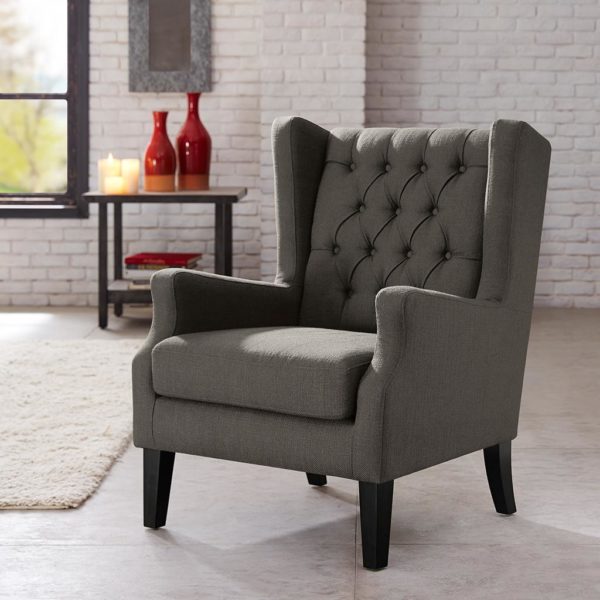 Maxwell Button Tufted Wing Chair - Image 2