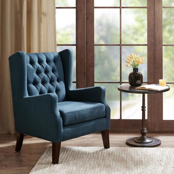 Maxwell Button Tufted Wing Chair - Image 5