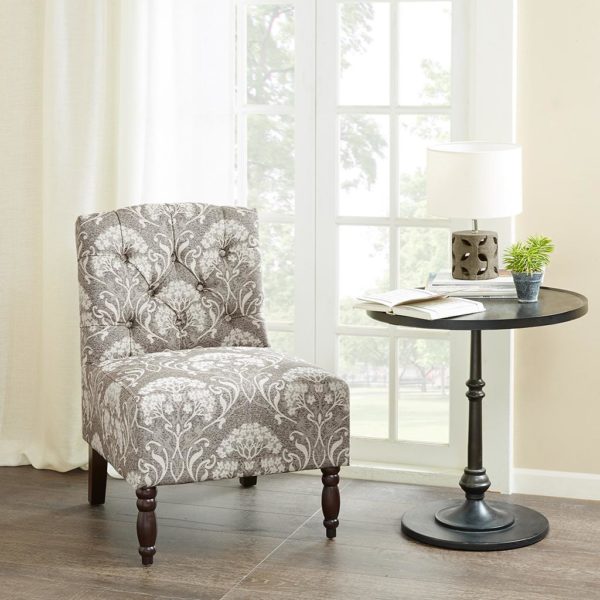 Lola Tufted Armless Chair - Image 3