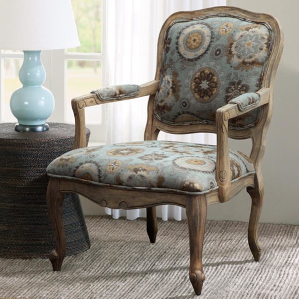Monroe Camel Back Exposed Wood Chair