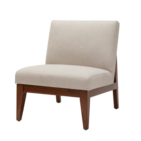 Kari Slant Back Wood Accent Chair - Image 2
