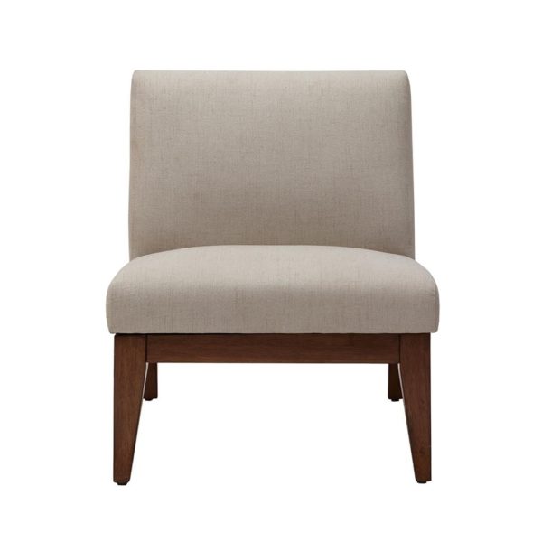 Kari Slant Back Wood Accent Chair - Image 4