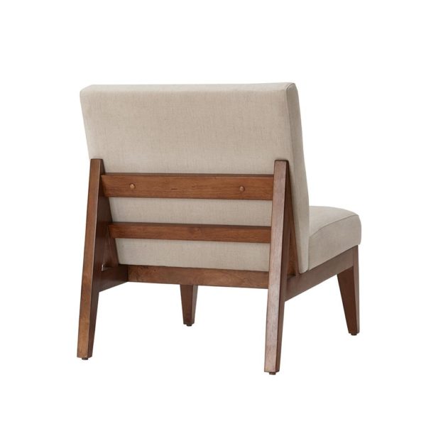 Kari Slant Back Wood Accent Chair - Image 3