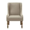 Gable Turned Leg Wing Chair - Image 4