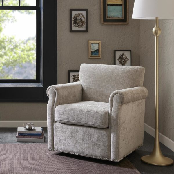 Aldrich Swivel Chair Brown Interiors