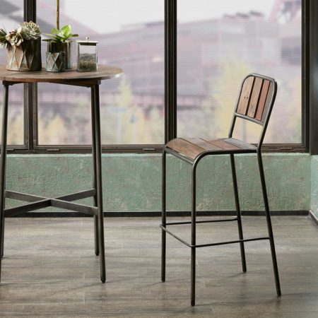 Renu Counter Stool with Backrest