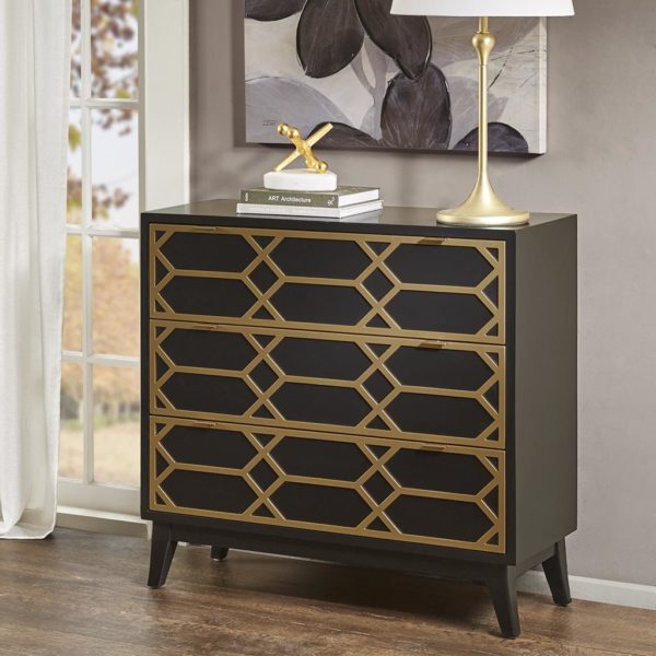 Maria Gold Lattice Accent Chest - Image 2