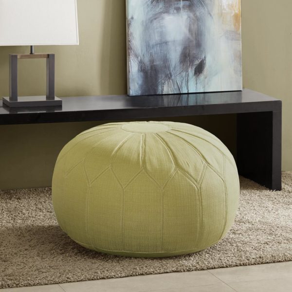 Kelsey Round Pouf Ottoman - Image 3