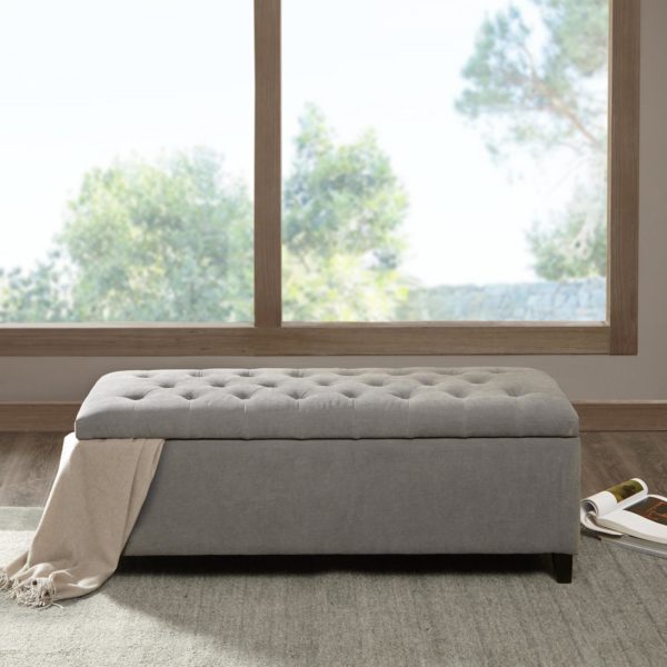 Shandra Tufted Top Storage Bench - Image 3
