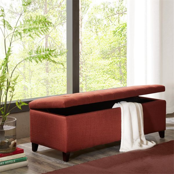 Shandra Tufted Top Storage Bench - Image 4