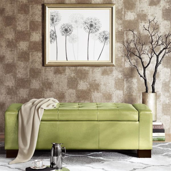 Mirage Tufted Top Storage Bench - Image 2