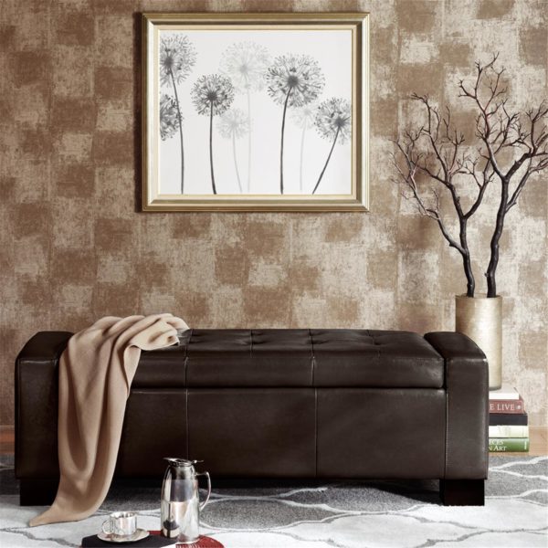 Mirage Tufted Top Storage Bench