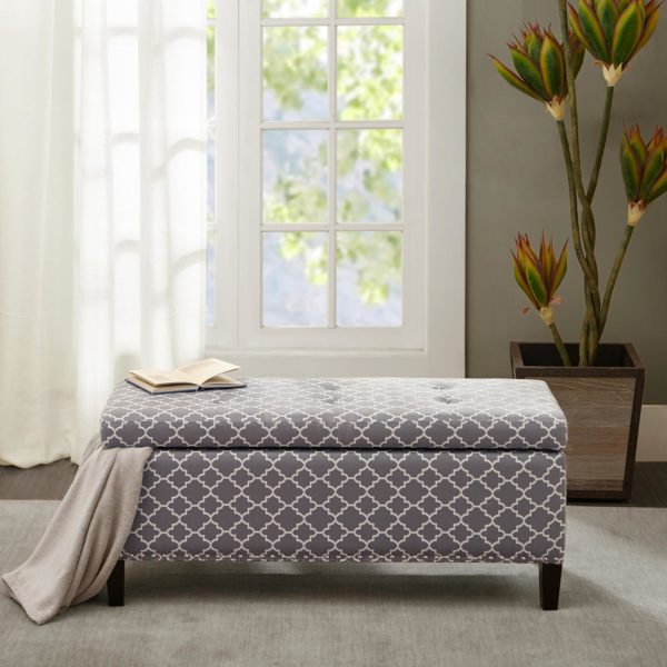 Shandra II Tufted Top Storage Bench - Image 4