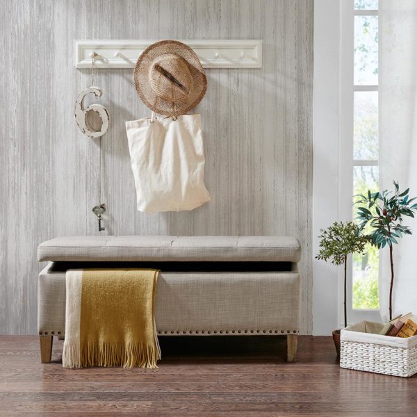 Shandra II Tufted Top Storage Bench - Image 5