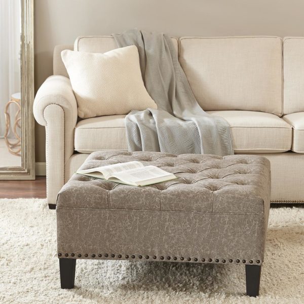Lindsey Tufted Square Cocktail Ottoman