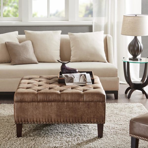 Lindsey Tufted Square Cocktail Ottoman - Image 2