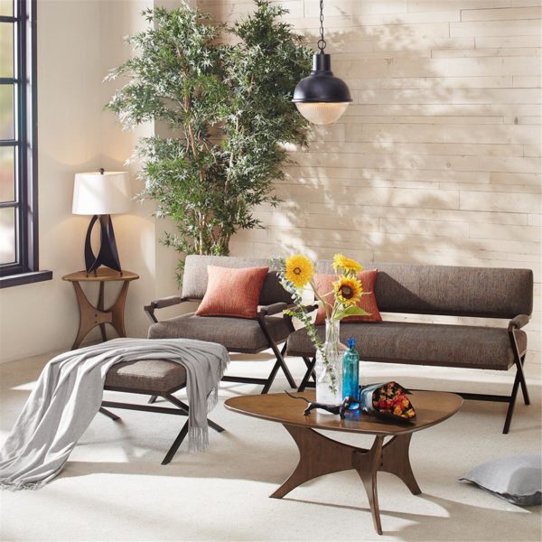 Blaze Triangle Wood End Table - Image 2