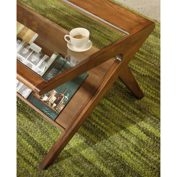 Rocket Coffee Table with Tempered Glass - Image 3