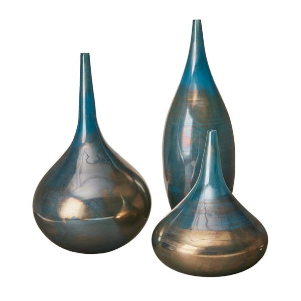Aurora Handmade Rainbow Glass Vase- Set of 3 - Image 5