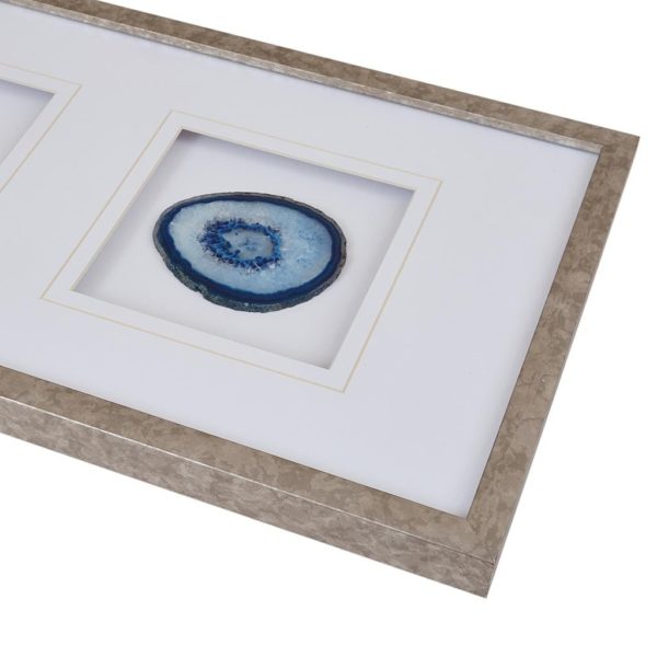 Blue Agate Trio Stone Framed Graphic - Image 4