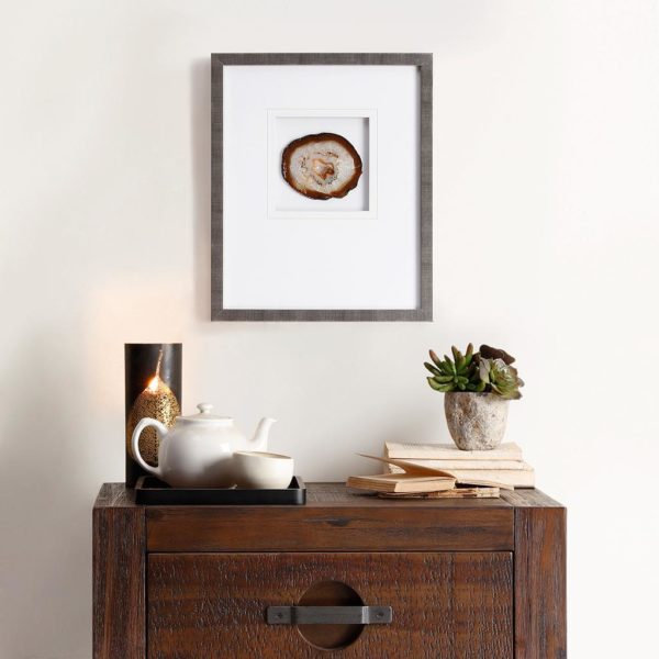 Natural Agate Stone Framed Graphic