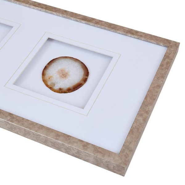 Natural Agate Trio Stone Framed Graphic - Image 3