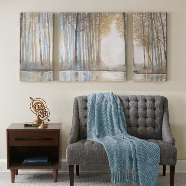 Forest Reflections Gel Coated Canvas Set of 3
