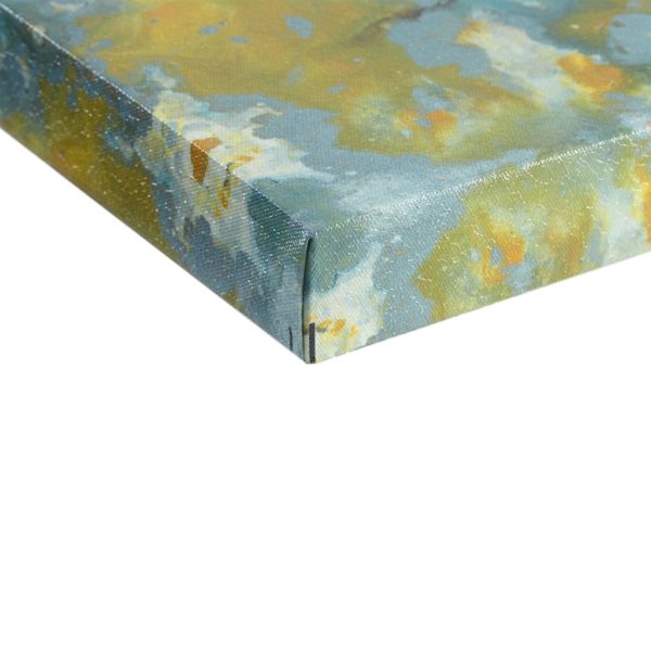 Shattering Rock Yellow Heavy Gel Coated Canvas - Image 3