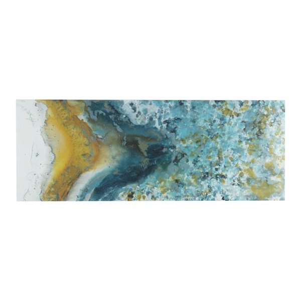 Shattering Rock Yellow Heavy Gel Coated Canvas - Image 2