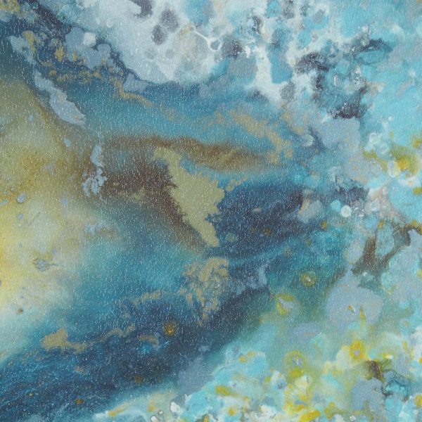 Shattering Rock Yellow Heavy Gel Coated Canvas - Image 4