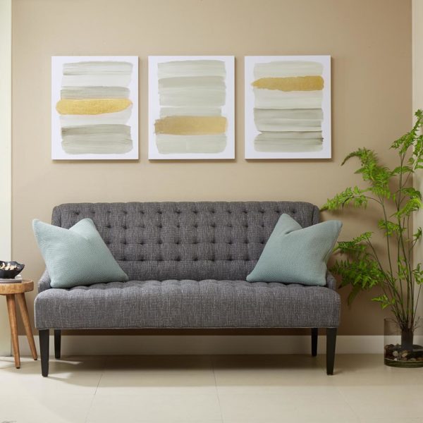 Traveling Road Printed Canvas with Gold Foil 3 Piece Set