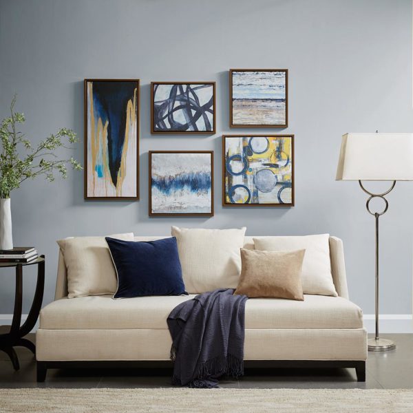 Blue Bliss Gallery Art 5 Piece Set