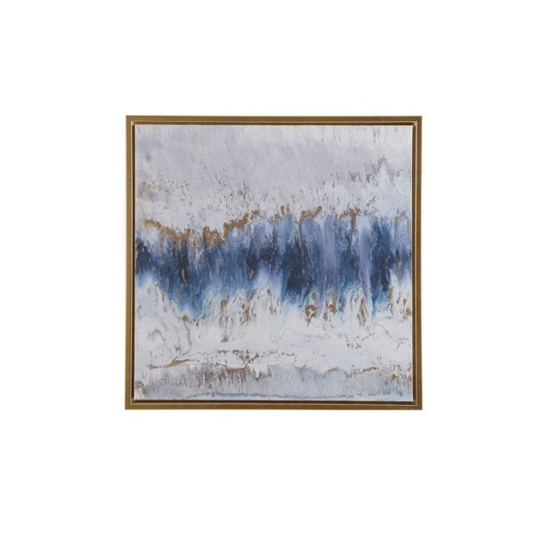Blue Embrace Framed Canvas With Gel Coat And Gold Foil - Image 2