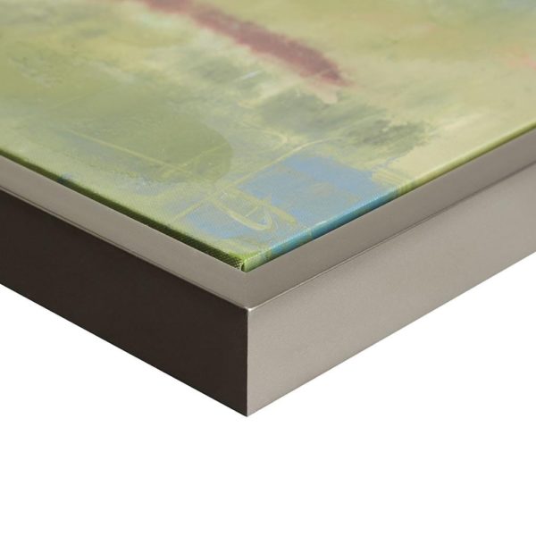 Morning Fields Green Hand Embellished Framed Canvas - Image 5