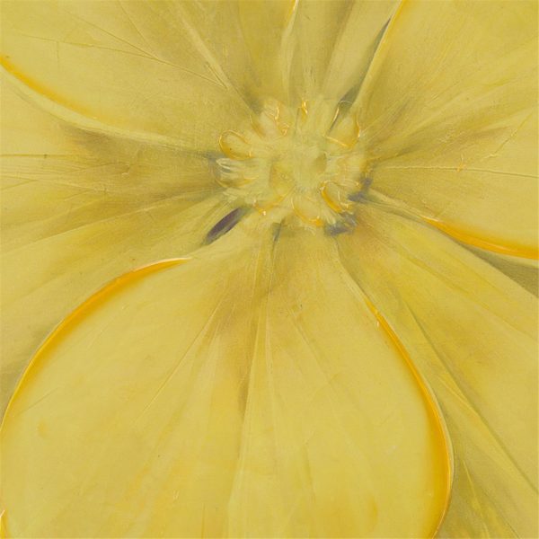Yellow Bloom Hand Embellished Canvas - Image 3